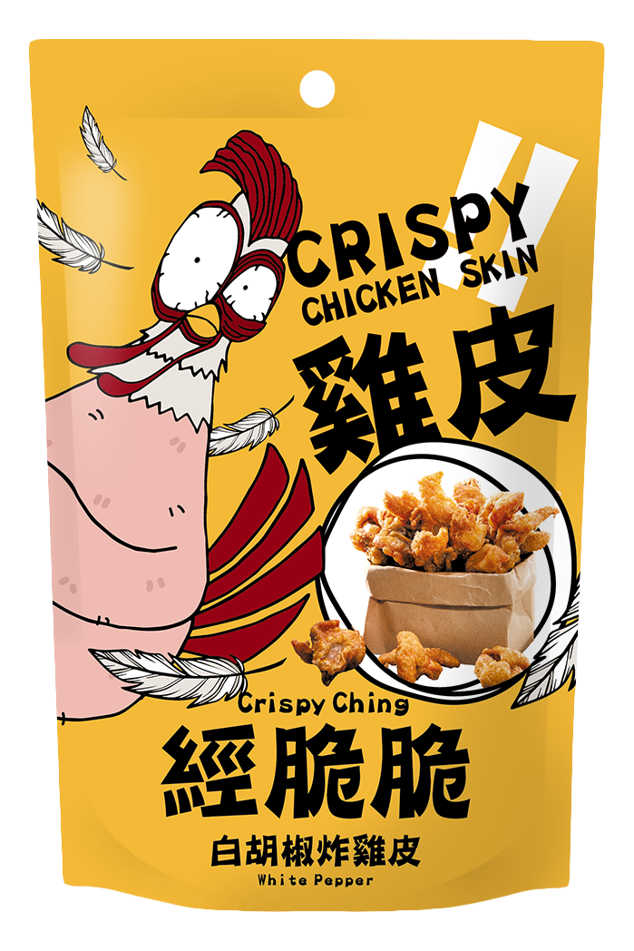 Crispy Ching Chicken Skin Crisps packaging